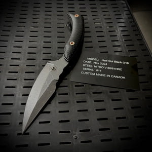 The HALF-CUT (Black G10) with deep carry sheath