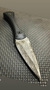 The Soucouyant  ( lasered Damascus pattern) with trainer
