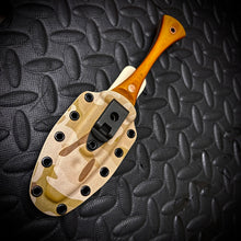 Load image into Gallery viewer, The Soucouyant  ( one off linen Micarta with copper tubes and pins )