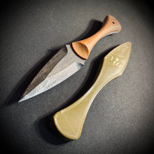 Load image into Gallery viewer, The Soucouyant  and trainer ( one off linen Micarta with copper tubes and pins )